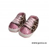 Baby Shoes White/Cerise Leopard