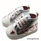 Baby Shoes silver with hearts